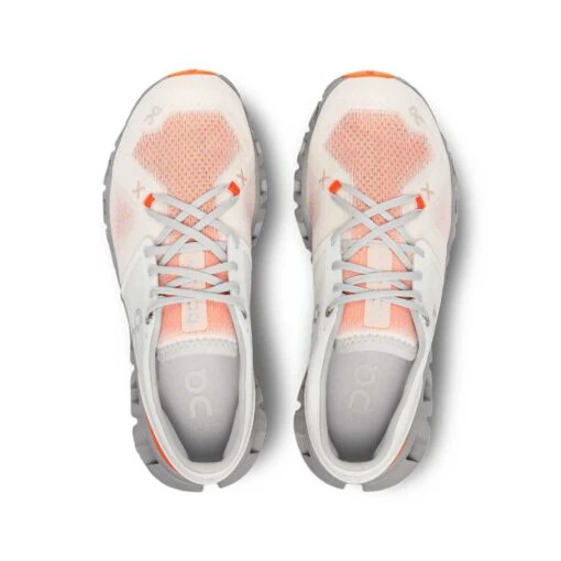 On Running Women's Cloud X 3 Running Shoe - Ivory/Alloy - Regular (B) - Image 4