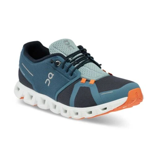 On Running Men's Cloud 5 Push Running Shoe- Dust/Ink- Regular (D) - Image 2