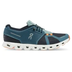 On Running Men's Cloud 5 Push Running Shoe- Dust/Ink- Regular (D)