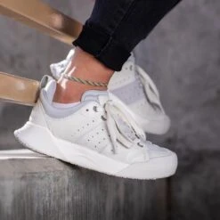 Women's X-SCAPE NBK Low Sneaker - Blanc/Light Grey - Regular (B) -Sneakers Shop womens x scape nbk low blanc light grey ls 1 800x b9492fc0 fa2b 4ed0 bc1d af448e067ec4
